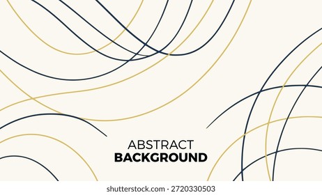 abstract curved line background flat color vector illustration template design