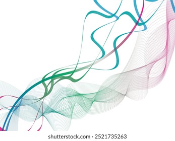 abstract curved line background vector