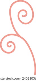 Abstract Curved Line Vector Illustration