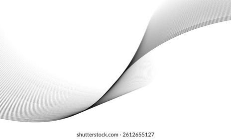 abstract curved lines of fluid motion