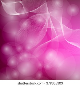 Abstract curved lines on bright background. Vector illustration eps 10