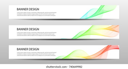 Abstract curved lines on bright background