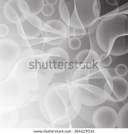 Abstract curved lines on bright background