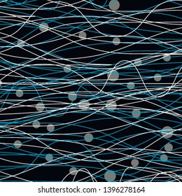 Abstract curved lines pattern. Vector illustration.