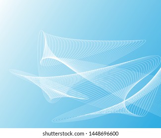Abstract curved lines. Vector background. Abstract medical backdrop.