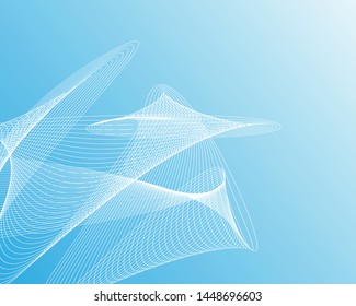 Abstract curved lines. Vector background. Abstract medical backdrop.