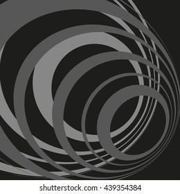 Abstract curved lines. Vector background