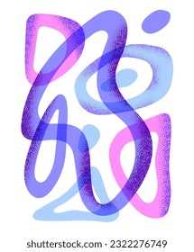 Abstract curved lines vector illustration