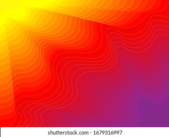 Abstract curved lines. Wave shape vector background for web business and graphic design.