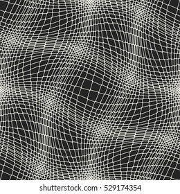 Abstract curved mesh seamless pattern.