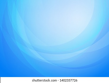 Abstract curved on blue background. Vector Eps10