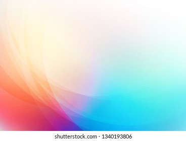 Abstract curved on colorful background. Vector Eps10