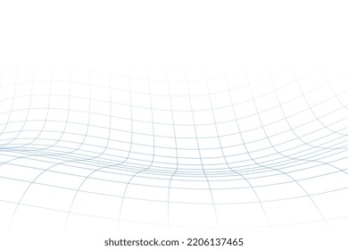 Abstract Curved Perspective Grid Lines Layout Design 