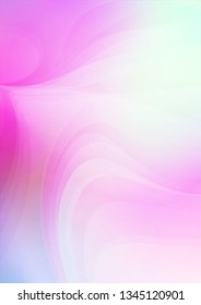 Abstract curved pink white background. Vector Eps10