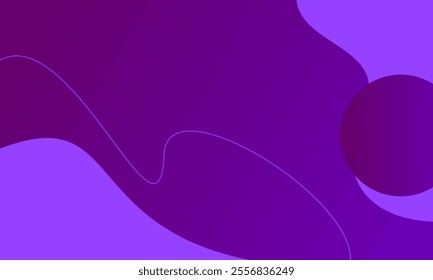 abstract curved purple background, gradient color background. templates for poster, card, banner, backdrop, brochure, cover, wallpaper, website. vector design