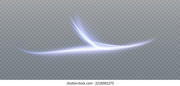 Abstrakter, gekrümmter violetter Linieneffekt.Rendering	
