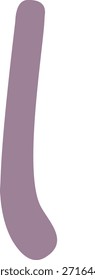 Ilustração plana de forma curva abstrata