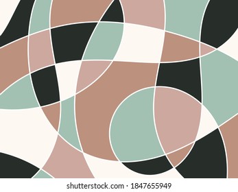 Abstract curved shape illustrated background