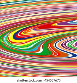 Abstract curved stripes. Vector background