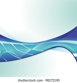 Abstract curved vector background