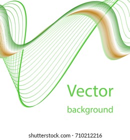 abstract curved waves