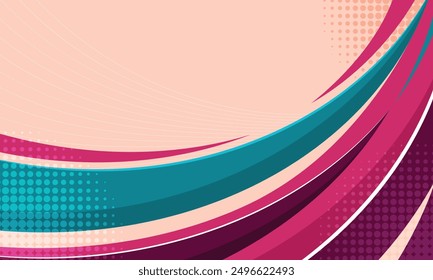 Fondo de líneas onduladas curvadas Abstractas adecuado para el diseño de pegatinas de envoltura de coche de carreras