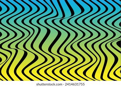 Abstract curved wavy lines pattern vector illustration.