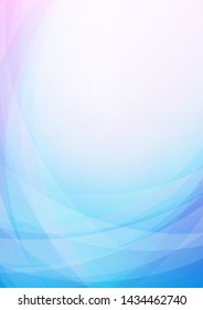 Abstract curved white and blue background. Vector Eps10