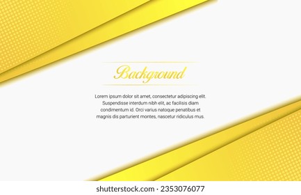Abstract Curved Yellow Background With Dots, can be used for business designs, presentation designs or any suitable designs.