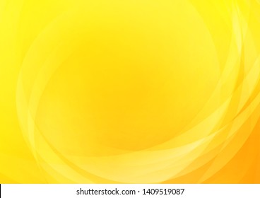 Abstract curved yellow background. Vector Eps10