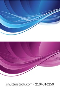 Abstract curves background. Dynamic shapes composition. Eps10 vector