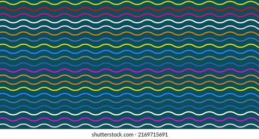 Abstract curves background. Rainbow wave curved line style.  Captivating vector illustration.