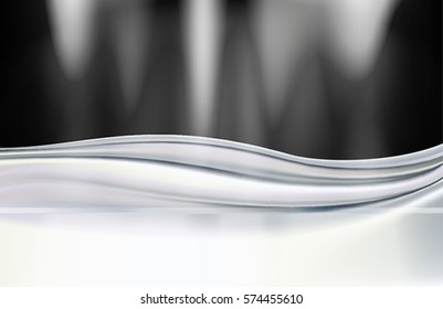 The abstract curves background and white waves