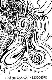 Abstract Curves and Doodles ?attern Background