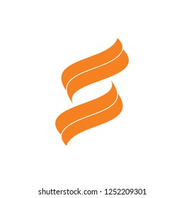 abstract curves geometric design logo