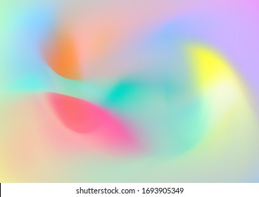  Curvas y líneas abstractas. Fondo Creativo Neon Rosa, Azul, Violeta. Plantilla ligera para tapa, afiche, banner, tarjeta de felicitación. Diseño de color de agua mínimo.Patrón digital moderno con formas fluidas.