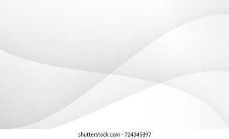 Abstract Curves Lines Gradient White and Gray Vector Backgrounds