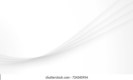 Abstract Curves Lines Gradient White and Gray Vector Backgrounds