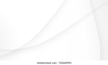 Abstract Curves Lines Gradient White and Gray Vector Backgrounds