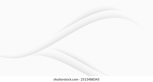 Abstract Curves Lines White and Gray Vector Backgrounds