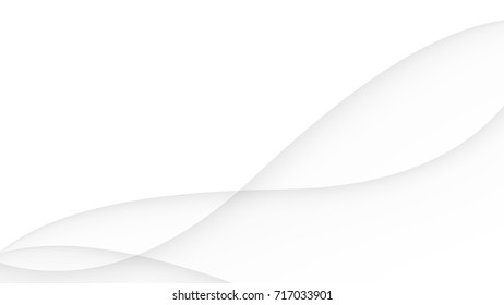 Abstract Curves Lines White and Gray Vector Backgrounds