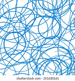 Abstract curves vector seamless pattern