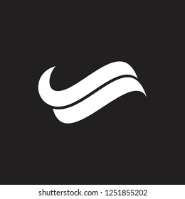 abstract curves wavy shape simple logo