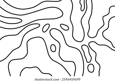 Abstract curvy blob slime background. Curvy stroke blob illustration wallpaper. 