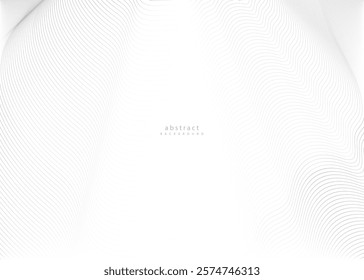 Abstract curvy geometric lines wave pattern background design