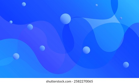 Abstract curvy gradient background with soft and modern color combination