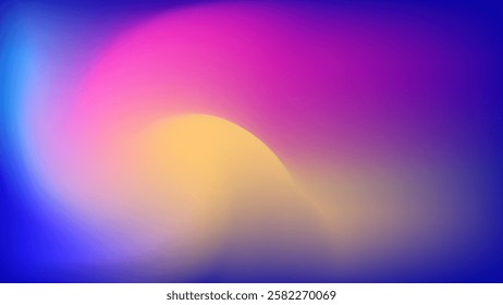 Abstract curvy gradient background with soft and modern color combination