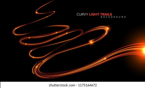 Abstract Curvy Light Trails