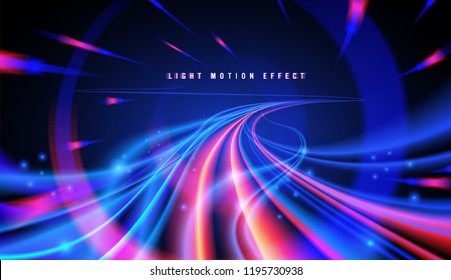 Abstract Curvy Light Trails