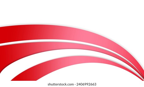 Abstract curvy red gradient background with soft and modern color combination	
